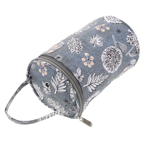 DOITOOL Wolltasche Aufbewahrungstasche Reißverschluss Nähen wolle Stricken - grob Garn- und Zubehörtasche Stricken Werkzeugtasche gehäkelter Taschenorganisator Projekttaschen häkeln Stoff von DOITOOL