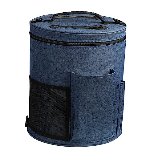 DOITOOL Wool Ball Organizer Nähzubehör Strapazierfähigem Oxford zur Aufbewahrung von Garn Stricknadeln und Häkelzubehör mit Mehreren Fächern und Reißverschluss von DOITOOL