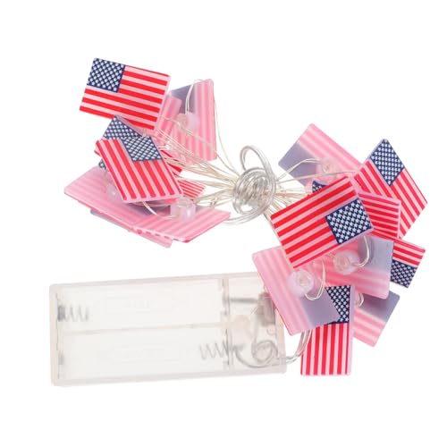 DOITOOL -lichterkette Mit Nationalflagge Batteriebetriebene Amerikanische Flagge Als Dekoration Ideal Für Feierlichkeiten Zum Unabhängigkeitstag Partylampe von DOITOOL