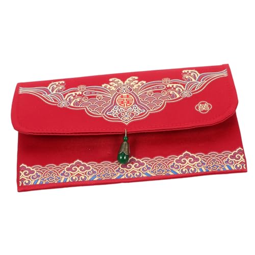 DOITOOL rote Umschlagtasche China Andenken Spitze Gruß briefumschläge Geldbörse chinesische hochzeit rote umschläge Hochzeitsgeldpaket Hochzeitsumschlag Geldbeutel für Bargeld von DOITOOL