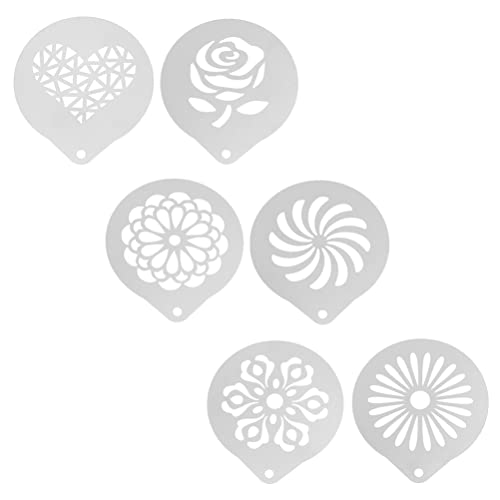Werkzeug Muster Cappuccino Vorlagen 6 Stücke Fondant Kuchen Schokolade Dessert Form DIY Dekoration Backen B?ckerei Schablonen Puderzucker Werkzeug Muster Cappuccino Vorlagen 6 Stücke Fondant Kuchen Schokolade Dessert Form DIY Dekoration Backen B?ckerei Schablonen Puderzucker von DOITOOL