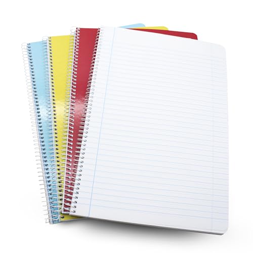 DOJA Barcelona | A4 linierte Notizbücher | 4er Pack | DIN A4 liniertes Notizbuch | Spiralblock | mit weichem Umschlag | 297x210mm | 80 linierte Blätter | zufällige Farbe, Schulheft, Ringbuch,... DOJA Barcelona | A4 linierte Notizbücher | 4er Pack | DIN A4 liniertes Notizbuch | Spiralblock | mit weichem Umschlag | 297x210mm | 80 linierte Blätter | zufällige Farbe, Schulheft, Ringbuch,... von DOJA Barcelona
