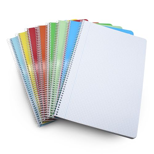 DOJA Barcelona | Notizbuch A4 Kariert | Weicher Einband | 80 Blatt | 8er Pack | Notizbücher A4 Zufällige Farben | Collegeblock A4 Kariert | Ringbuch Softcover A4 für Studenten, Notebook... DOJA Barcelona | Notizbuch A4 Kariert | Weicher Einband | 80 Blatt | 8er Pack | Notizbücher A4 Zufällige Farben | Collegeblock A4 Kariert | Ringbuch Softcover A4 für Studenten, Notebook... von DOJA Barcelona