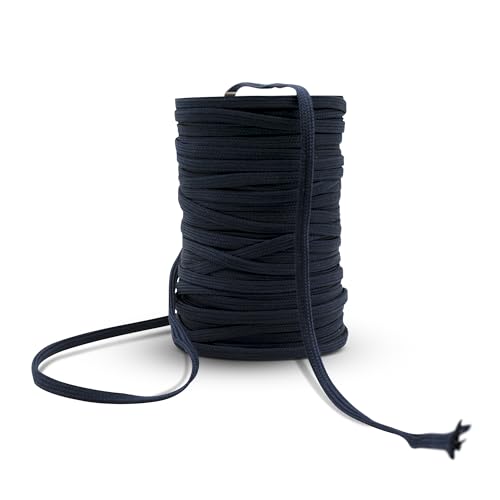 DOJA Barcelona | Seil Spule | 100m | Dunkelblaue Schnüre | 9mm Durchmesser | aus Polyester | Widerstandsfähig | Paracord-Schnur für Schnürsenkel, Sportschuhe, Tennisschuhe, Taschen, Rucksäcke, Armband von DOJA Barcelona