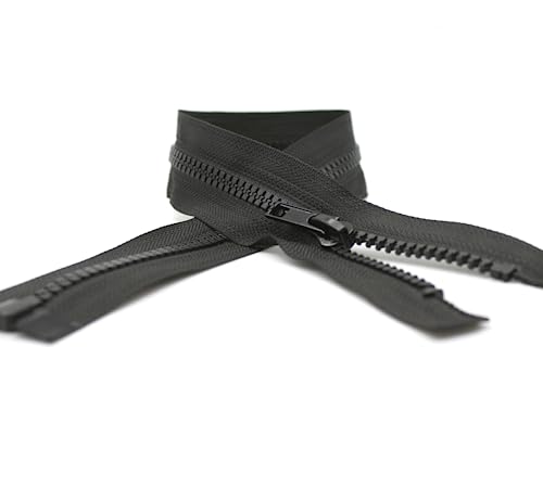 DOJA Barcelona | Teilbarer Reißverschluss Jacke | Pack 10 | 70cm | Nummer 5 | Schwarz | Reißverschlüsse pro Meter zum Nähen | Reißverschluß für Jacken, Hosen, Taschen, Jeans, Mäntel, Rucksäcke DOJA Barcelona | Teilbarer Reißverschluss Jacke | Pack 10 | 70cm | Nummer 5 | Schwarz | Reißverschlüsse pro Meter zum Nähen | Reißverschluß für Jacken, Hosen, Taschen, Jeans, Mäntel, Rucksäcke von DOJA Barcelona