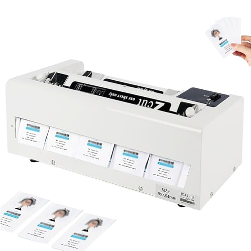 Automatischer Visitenkartenschneider, Hochpräziser elektrischer Visitenkartenschneider, 9–12 mm verstellbarer Rand, Schnittgeschwindigkeit 30 Blatt/min, Papierschneider und Bindemaschine Automatischer Visitenkartenschneider, Hochpräziser elektrischer Visitenkartenschneider, 9–12 mm verstellbarer Rand, Schnittgeschwindigkeit 30 Blatt/min, Papierschneider und Bindemaschine von DOJOEUU