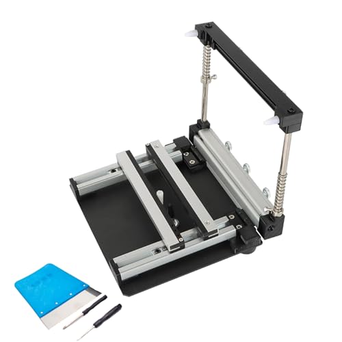 DOJOEUU Manuelle Siebdruckstation, PCB-Schablonendrucker, Präzisionsdruck mit Schaber, einstellbare Druckstärke, kein Zusammenbau erforderlich, SMT-Lötpastendrucktisch aus Stahlgewebe(20cm) von DOJOEUU