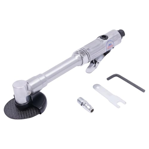 DOJOEUU Pneumatisches Trennwerkzeug mit 3 Zoll langem Griff, 1/4-Zoll-Luftschneidemaschine mit Einstellbarer Geschwindigkeit, 360°-Drehung des hinteren Auspuffs, Druckluft-Winkelschleifer von DOJOEUU