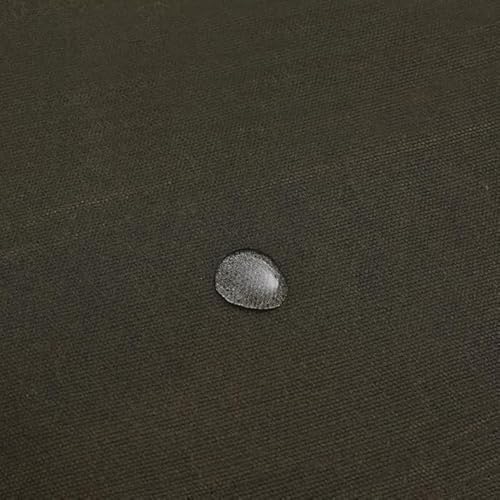 100 % gewachster Baumwoll-Leinenstoff, 340 g, Hellbraun, 148 cm Breite x 91,44 cm Länge, Militärgrün 100 % gewachster Baumwoll-Leinenstoff, 340 g, Hellbraun, 148 cm Breite x 91,44 cm Länge, Militärgrün von DOKUYIE