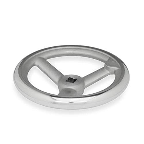 DIN Aluminium-Handrad, 125mm Ø, 11mm Vierkant DIN Aluminium-Handrad, 125mm Ø, 11mm Vierkant von DOLD Mechatronik