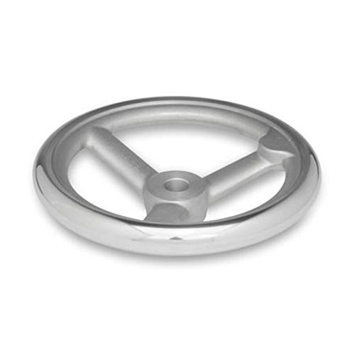 DIN Aluminium-Handrad, 140mm Ø, 14mm Bohrung DIN Aluminium-Handrad, 140mm Ø, 14mm Bohrung von DOLD Mechatronik