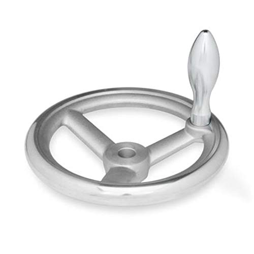 DIN Aluminium-Handrad, 200mm Ø, 20mm Bohrung, mit festem Griff DIN Aluminium-Handrad, 200mm Ø, 20mm Bohrung, mit festem Griff von DOLD Mechatronik