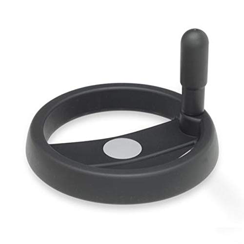 Elesa Handrad mit 2 Speichen, Ø 160mm / Bohrung 16mm / ohne Nut/mit Griff von DOLD Mechatronik