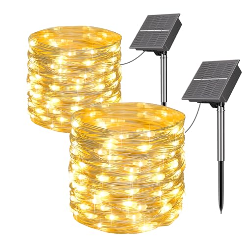 DOLUCKY Solar Lichterkette Aussen, 2x20m 200 LED SolarLichterkette Aussen Wetterfest, 8 Modi wasserdicht Solar Lichterkette Outdoor Garten, Balkon, Party, Hochzeit, Weihnachten DOLUCKY Solar Lichterkette Aussen, 2x20m 200 LED SolarLichterkette Aussen Wetterfest, 8 Modi wasserdicht Solar Lichterkette Outdoor Garten, Balkon, Party, Hochzeit, Weihnachten von DOLUCKY