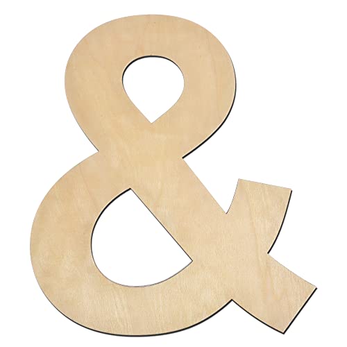 30,5 cm großes Holzsymbol und 1/4 Zoll dicker, großer, unlackierter Holzbuchstabe für Heimwanddekoration, Bastelarbeiten 30,5 cm großes Holzsymbol und 1/4 Zoll dicker, großer, unlackierter Holzbuchstabe für Heimwanddekoration, Bastelarbeiten von DOMG