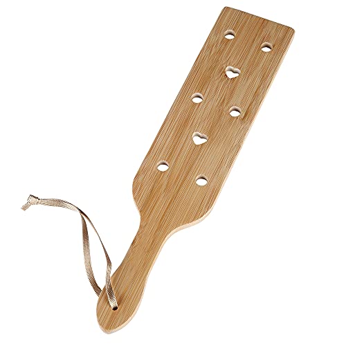Paddel aus Bambusholz, leicht, mit Belüftungslöchern, 34 cm von DOMG