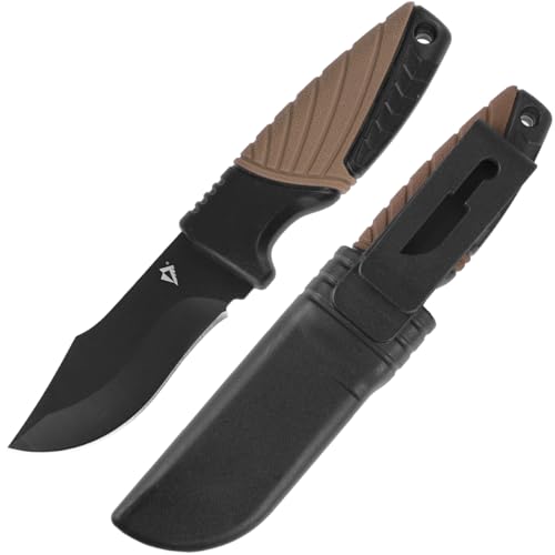 Dominator Messer mit feststehende Klinge und Holster Coyote/Schwarz Clip von DOMINATOR URBAN COMBAT