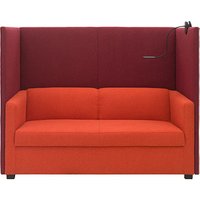 DOMO Collection 2-Sitzer Besprechungsecke KEA bordeaux, orange schwarz Stoff von DOMO Collection