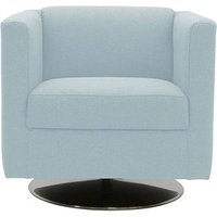 DOMO Collection Sessel BOB hellblau silber Stoff von DOMO Collection