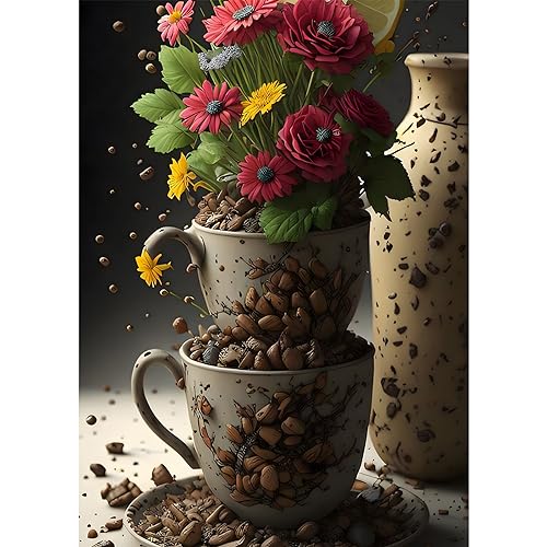 DOMROM Diamond Painting für Erwachsene, Blumen Diamant Painting Kits Bilder, 5D Flowers Diamant Malerei DIY Diamond Painting Set für Home Wand Decoration 30x40cm DOMROM Diamond Painting für Erwachsene, Blumen Diamant Painting Kits Bilder, 5D Flowers Diamant Malerei DIY Diamond Painting Set für Home Wand Decoration 30x40cm von DOMROM
