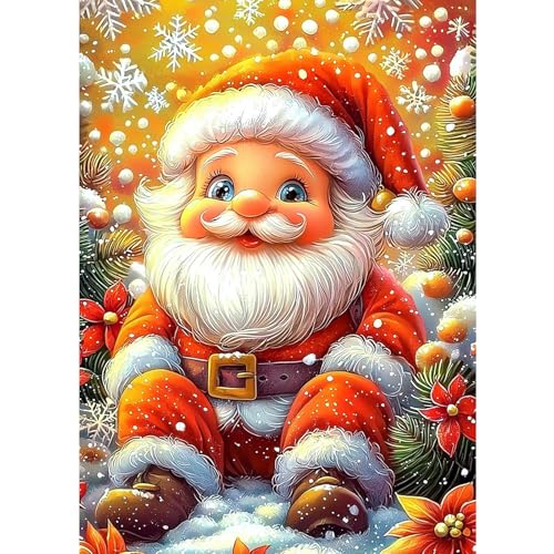 DOMROM Diamond Painting, Weihnachtsmann Diamond Painting Erwachsene Kinder Diamond Painting Set, Weihnachten Diamant Malerei Kit Diamond Art Erwachsene für Home Wand Dekor 30x40cm DOMROM Diamond Painting, Weihnachtsmann Diamond Painting Erwachsene Kinder Diamond Painting Set, Weihnachten Diamant Malerei Kit Diamond Art Erwachsene für Home Wand Dekor 30x40cm von DOMROM