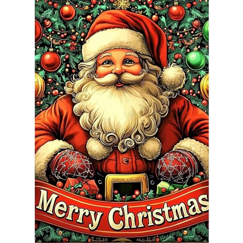 DOMROM Diamond Painting, Weihnachtsmann Diamond Painting Erwachsene Kinder Diamond Painting Set, Weihnachten Diamant Malerei Kit Diamond Art Erwachsene für Home Wand Dekor 30x40cm DOMROM Diamond Painting, Weihnachtsmann Diamond Painting Erwachsene Kinder Diamond Painting Set, Weihnachten Diamant Malerei Kit Diamond Art Erwachsene für Home Wand Dekor 30x40cm von DOMROM