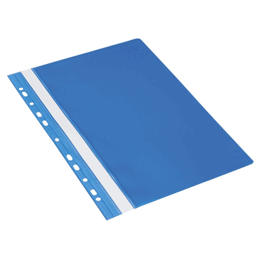 10 x DONAU Schnellhefter - A4 Multilochung PVC blau. von DONAU