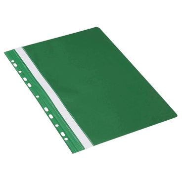 10 x DONAU Schnellhefter - A4 Multilochung PVC grün. von DONAU