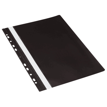10 x DONAU Schnellhefter - A4 Multilochung PVC schwarz. von DONAU