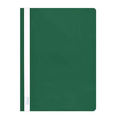 DONAU 1705001PL-06 Plastik Schnellhefter A4 Grün, Sichthefter Kunststoff Strapazierfähigem PVC Hart Glasklares Deckblatt, für Büro und Schule, Fassungsvermögen ca. 200 Blatt | 10er Pack DONAU 1705001PL-06 Plastik Schnellhefter A4 Grün, Sichthefter Kunststoff Strapazierfähigem PVC Hart Glasklares Deckblatt, für Büro und Schule, Fassungsvermögen ca. 200 Blatt | 10er Pack von DONAU