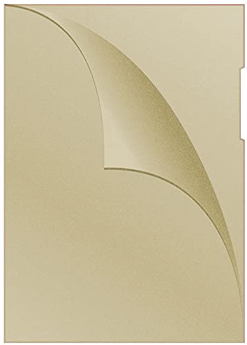 DONAU 1785095-11 Aktenhüllen vom Typ L Din A4 / 100 Stück/Farbe: Gelb/PP 120 μm/Seitlich Offen Transparent Genarbt/Sichthüllen Klarsichthüllen von DONAU
