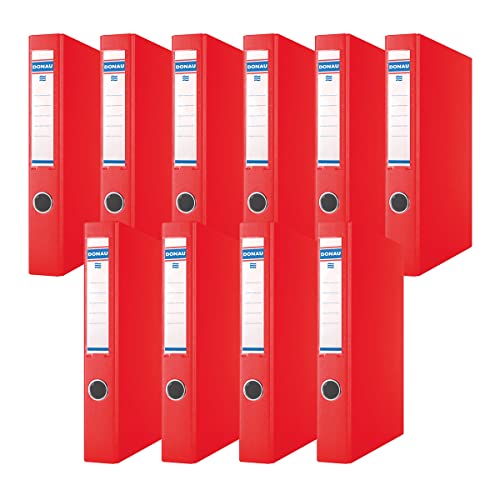 DONAU 3932001PL-04 Ringbuch/Rot | 2-D-Ring-Mechanik 30mm DIN A4 Ringordner Pappe/Kunststoff | Aus 1,9 mm dickem Karton mit öko PP 100µ | 10er Packung DONAU 3932001PL-04 Ringbuch/Rot | 2-D-Ring-Mechanik 30mm DIN A4 Ringordner Pappe/Kunststoff | Aus 1,9 mm dickem Karton mit öko PP 100µ | 10er Packung von DONAU