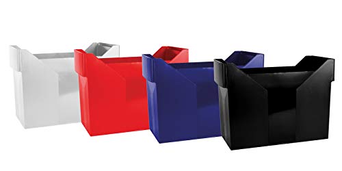 DONAU 7421001-01 Hängemappenbox Hängeregister aus Bruchsicherem Kunststoff/ Praktische File Box für Ordner Mappen A4/ Farbe: Schwarz von DONAU