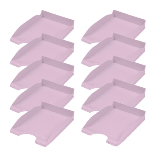 DONAU 7466101PL-23 Briefablage Standard/Violette Pastellfarbe/ 10 Stück - A4 / Briefkorb Moderne und Stapelbare Ablage/Schreibtischablage/Polystyrol DONAU 7466101PL-23 Briefablage Standard/Violette Pastellfarbe/ 10 Stück - A4 / Briefkorb Moderne und Stapelbare Ablage/Schreibtischablage/Polystyrol von DONAU