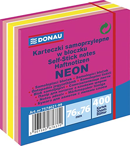 DONAU 7574021-99 Notes Würfel Haftnotizen/ Rosatöne Selbstklebende Haftnotizzettel Sticky Notes 76x76mm, 1x400 Blatt, Notizblöcke quadratisch für Büro Schule DONAU 7574021-99 Notes Würfel Haftnotizen/ Rosatöne Selbstklebende Haftnotizzettel Sticky Notes 76x76mm, 1x400 Blatt, Notizblöcke quadratisch für Büro Schule von DONAU