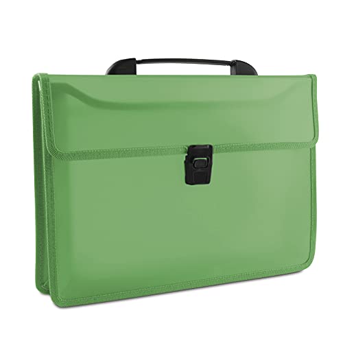 DONAU 8546001PL-06 Fächermappe mit 2 Taschen, PP, A4 mit Griff, transparent grün DONAU 8546001PL-06 Fächermappe mit 2 Taschen, PP, A4 mit Griff, transparent grün von DONAU