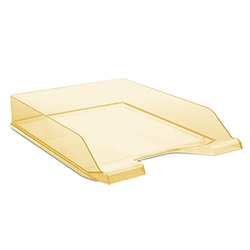 DONAU Briefablage Standard Transparent Orange/ 6 Stück - A4 / Briefkorb Moderne und Stapelbare Ablage/Transparent-Glasklar/Schreibtischablage/Polystyrol DONAU Briefablage Standard Transparent Orange/ 6 Stück - A4 / Briefkorb Moderne und Stapelbare Ablage/Transparent-Glasklar/Schreibtischablage/Polystyrol von DONAU