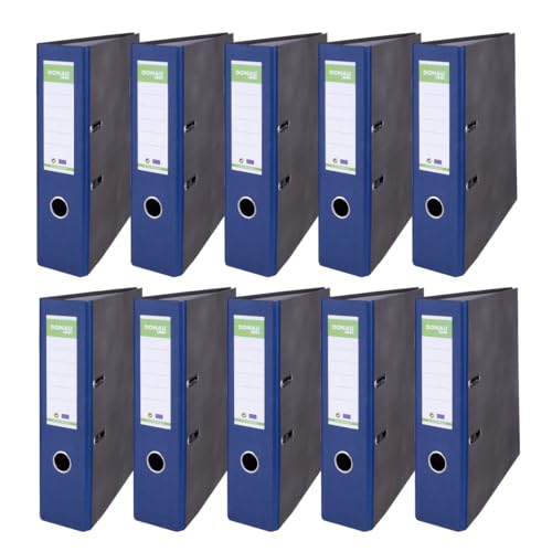 DONAU ECO Ordner Basic/Economy / A4 8 cm Breit / 10er Pack - 10 Stück/Farbe - Graumelange mit Dunkelblau/Briefordner Büroordner Pappordner DONAU ECO Ordner Basic/Economy / A4 8 cm Breit / 10er Pack - 10 Stück/Farbe - Graumelange mit Dunkelblau/Briefordner Büroordner Pappordner von DONAU