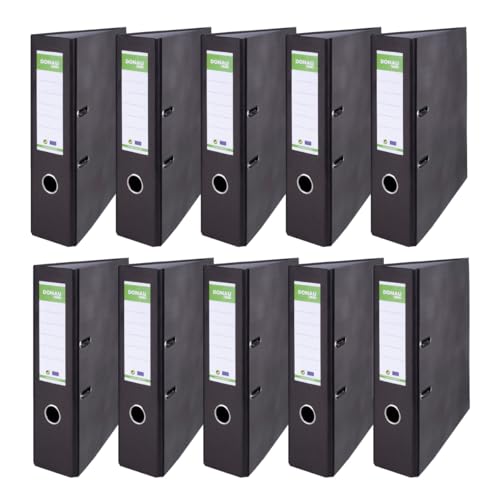 DONAU ECO Ordner Basic/Economy / A4 8 cm Breit / 10er Pack - 10 Stück/Farbe - Graumelange mit Schwarz/Briefordner Büroordner Pappordner DONAU ECO Ordner Basic/Economy / A4 8 cm Breit / 10er Pack - 10 Stück/Farbe - Graumelange mit Schwarz/Briefordner Büroordner Pappordner von DONAU