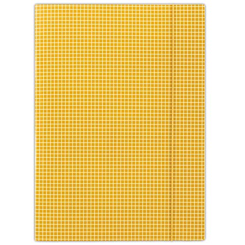 DONAU FEP12 Premium Eckspanner-Mappe A4 mit 3 Einschlagklappen aus starkem Karton/Pappe| Karierter Aufdruck; Einseitige, hochglänzende Drucklackierung| 25er Pack, Farbe: Orange| ideal für Büro DONAU FEP12 Premium Eckspanner-Mappe A4 mit 3 Einschlagklappen aus starkem Karton/Pappe| Karierter Aufdruck; Einseitige, hochglänzende Drucklackierung| 25er Pack, Farbe: Orange| ideal für Büro von DONAU