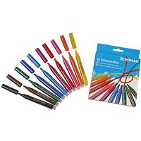 DONAU Glitzer Filzstifte farbsortiert, 10 St. von DONAU