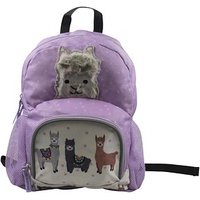 DONAU Kindergartenrucksack Lama Kunstfaser lila von DONAU