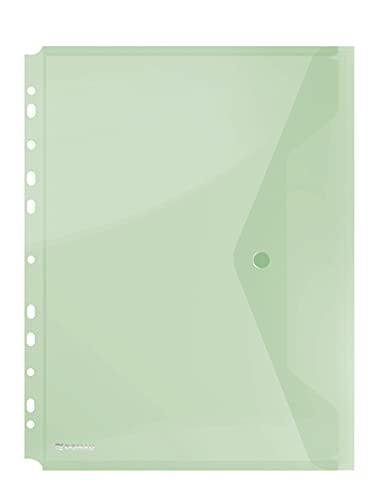 DONAU-Kuvertmappe mit Klammer 8540001PL-06 Grün, Dokumententasche zum Abheften Dokumentenmappe/ Sammelmappe Eurolochung zum Abheften Transparent für Schule Büro Qualität PP öko/Kunststoff Plastik DONAU-Kuvertmappe mit Klammer 8540001PL-06 Grün, Dokumententasche zum Abheften Dokumentenmappe/ Sammelmappe Eurolochung zum Abheften Transparent für Schule Büro Qualität PP öko/Kunststoff Plastik von DONAU
