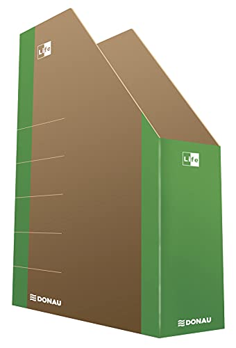DONAU LIFE 3550001FSC-06 Stehsammler Stehordner Archive Box Pappe/ Karton - Grün| bis zu 500 Blatt Für Büro, Schule und Zuhause zur Aufbewahrung von Dokumenten im A4 Format, Archivierung von Magazinen DONAU LIFE 3550001FSC-06 Stehsammler Stehordner Archive Box Pappe/ Karton - Grün| bis zu 500 Blatt Für Büro, Schule und Zuhause zur Aufbewahrung von Dokumenten im A4 Format, Archivierung von Magazinen von DONAU