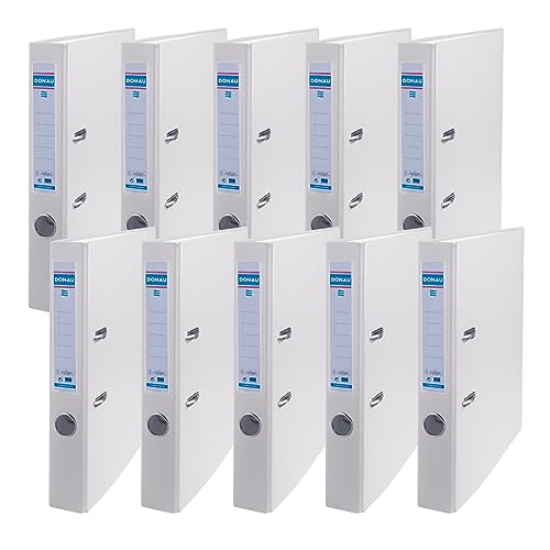 DONAU Master Ordner Schmal 10er Pack FSC/DIN A4 / 5 cm / 10 Stück/Weiße/Kunststoffbezug PP/Carton Papier Schlitzordner Büroordner Aktenordner Ringordner/Grünen Punkt DONAU Master Ordner Schmal 10er Pack FSC/DIN A4 / 5 cm / 10 Stück/Weiße/Kunststoffbezug PP/Carton Papier Schlitzordner Büroordner Aktenordner Ringordner/Grünen Punkt von DONAU