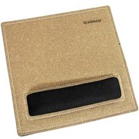 DONAU Mousepad mit Handgelenkauflage braun von DONAU