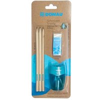 DONAU ÖKO Bleistift-Set HB blau, 1 Set von DONAU