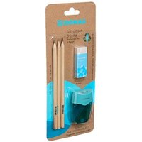 DONAU ÖKO Bleistift-Set HB blau, 1 Set von DONAU