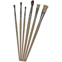 DONAU ÖKO Pinsel-Set Größe 4, 8, 10, 12, 6-teilig von DONAU