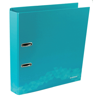DONAU Ordner FLIP - A4 75 mm faltbar türkis. von DONAU